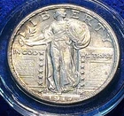 1917-D, TY2, Standing Liberty Quarter, AU+ FH - Nice collector coin!
