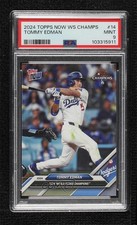 2024 Now World Series Champions Los Angeles Dodgers Tommy Edman PSA 9 MINT 0sv2