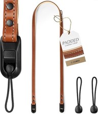 C Coiro Slim Padded Leather Camera Strap Quick Release Camera Shoulder Strap