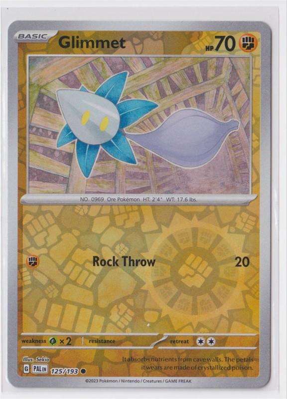 Pokemon Scarlet and Violet Paldea Evolved 125/193 Glimmet Reverse Holos