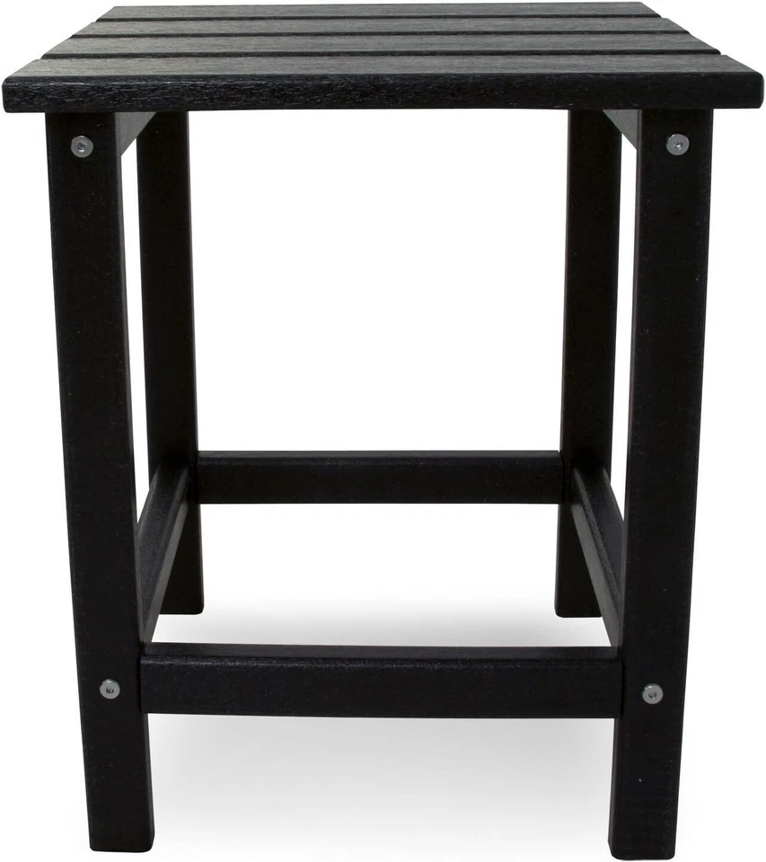 18"H Side Square Table Heavy-Duty Weatherproof Resin & Plastic Patio Garden NEW - Image 3 of 4