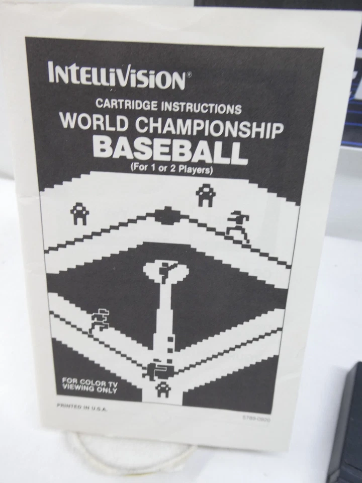 world championship baseball (Intellivision, 1982) Missing overlays Working - Image 3 of 4