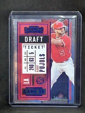 Albert Pujols 2020 Contenders Draft Ticket Blue /149 Los Angeles Angels A2