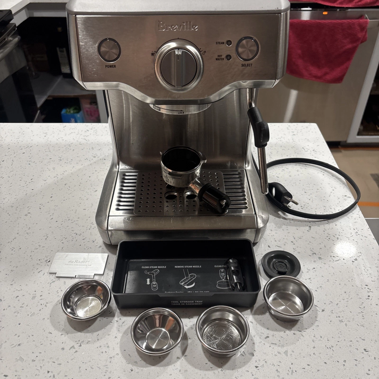Breville Duo Temp Pro BES810BSS Espresso Machine Brushed Stainless - Check Pics