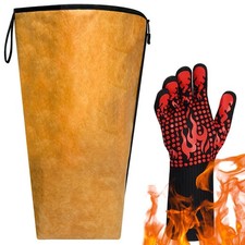 BBQ Blanket for Resting Meat, Reusable Insulated Meat Resting Bag with Firepr...
