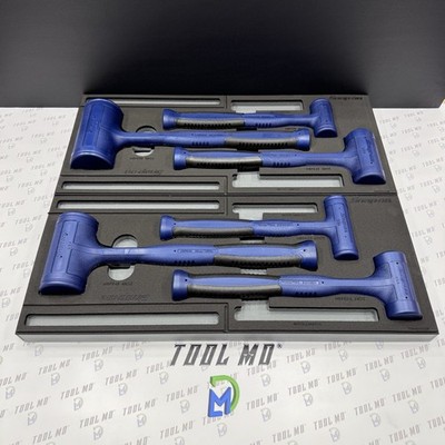 Snap-on Tools NEW 6pc POWER BLUE Dead Blow Hammer Set w/ PRO-FI