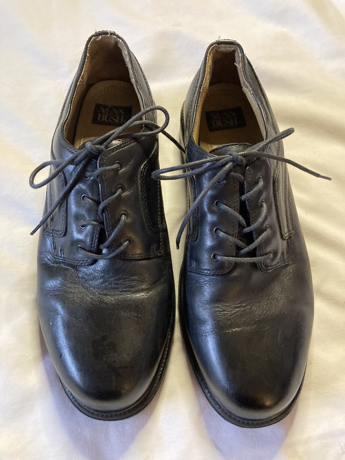SAOLA Scarpe eleganti Oxford stringate Nunn Bush in pelle nera scarpe da uomo 12M