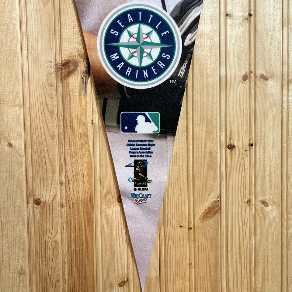 "Banderín Ichiro Suzuki Seattle Mariners Y2K Big Face Wincraft MLB béisbol 40""" Foto 4 de 4