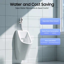 Automatic Sensor Urinal Flusher Wall Mount Urine Sensor Urinal Flush Valve G1/2"
