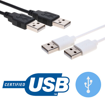 USB 2.0 Cable High Speed Type A Male Printer Data Transfer Charger Laptop LOT
