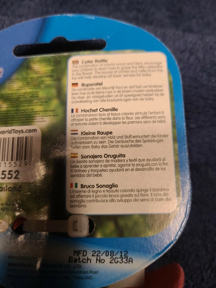 2 sonajeros para bebé Wonderworld Cater nuevos  Foto 4 de 4