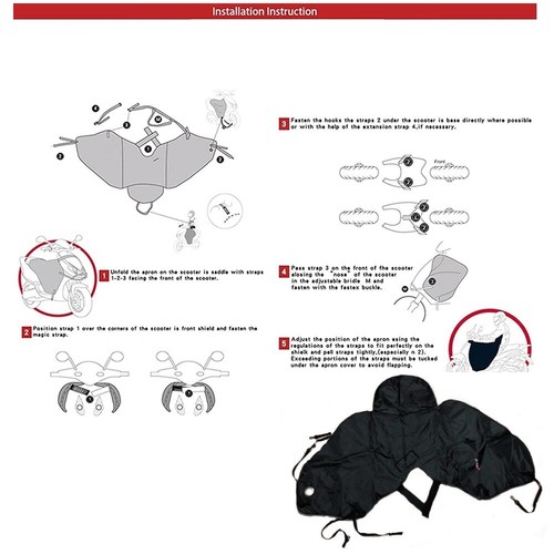 PER YAMAHA XENTER 125 COPRIGAMBE FELPATO IMPERMEABILE PER SCOOTER COPERTA TERM - Picture 6 of 7