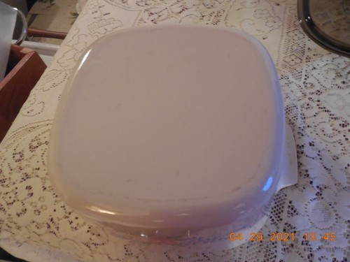 Corning Ware Symphony Beige 3 Qt Casserole w/Pyrex Fiireside & Storage lids A3B - Bild 6 von 6