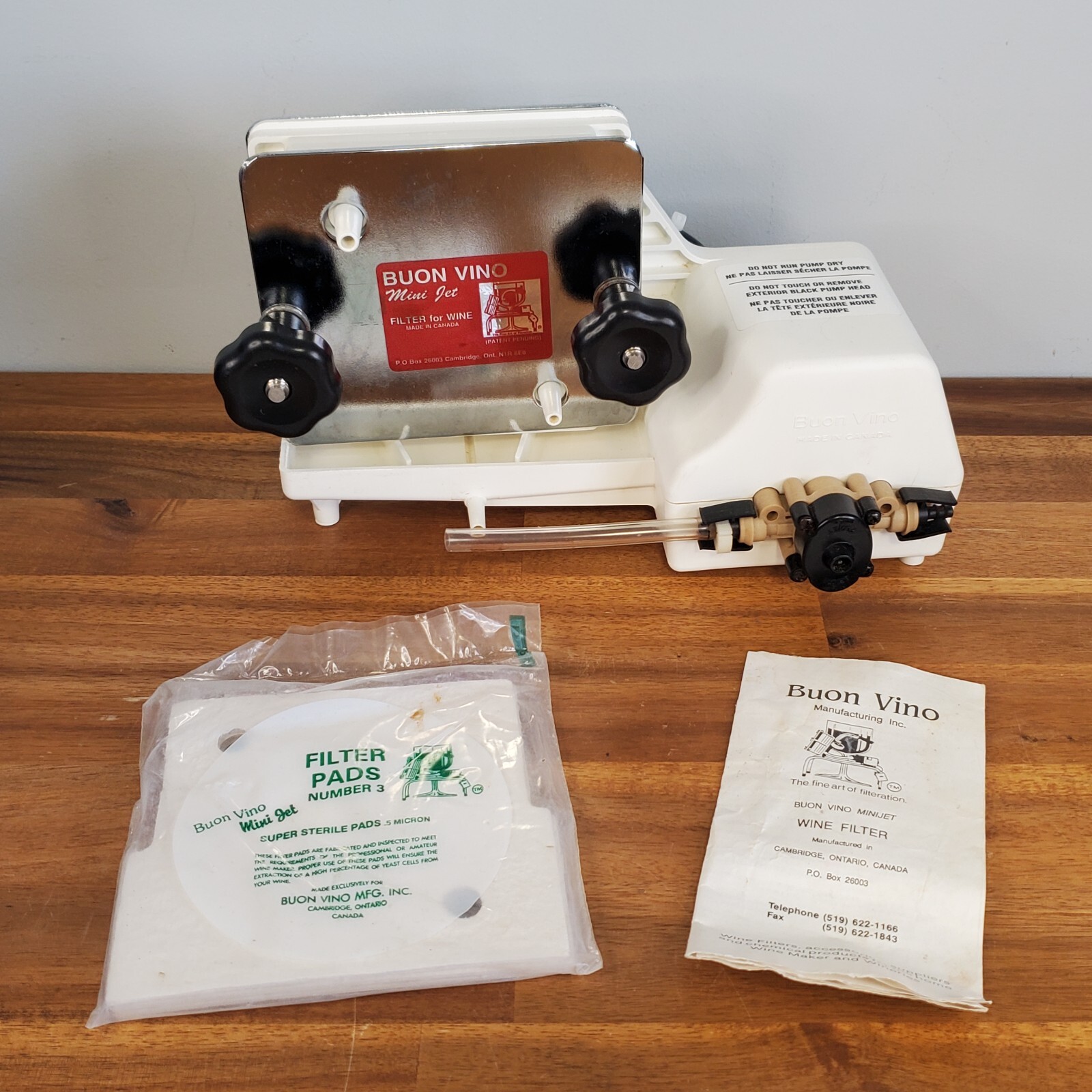 Buon Vino Mini Jet Electric Wine Filter Appliance Model MJT93089