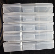 Crafter Keeper Boxes or Photos Boxes Holds 4" X 6" Photos 5 Clear Storage Boxes