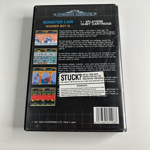 Wonder Boy III: Monster Lair (Sega Mega Drive, 2009) Complete CIB - Picture 3 of 6