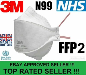 X1 3m Aura 93 Ffp2 Face Mask Respirator Cover Ffp2 Nr D Sealed New Ebay