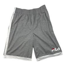 FILA Youth Boys Gray Athletic Shorts Size XL 18/20 New Without Tags