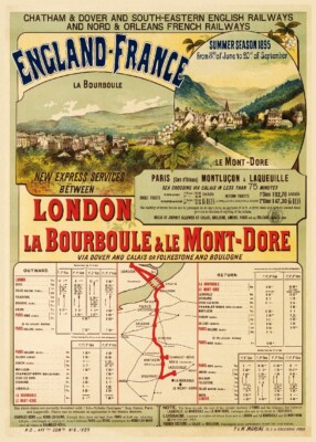 Poster Haute Qualité 40x60cm - Affiche Vintage Auvergne Mont Dore Rf474