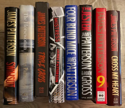 8 James Patterson Hard Cover Books