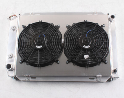3 Row Radiator with Fans Shroud For 1980-1993 Ford Foxbody Mustang GT LX 5.0L