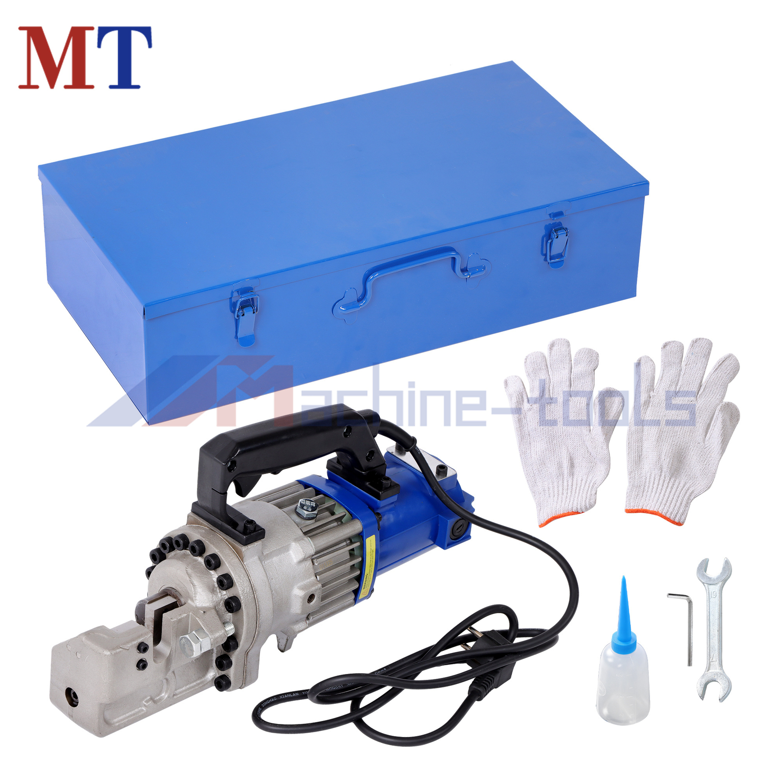 Heavy-Duty Rebar Cutter RC-22 1350W Motor 7/8'' Max Cut Metal Storage Box