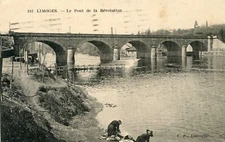 *33571 postcard 87 Limoges - the bridge of the Revolution