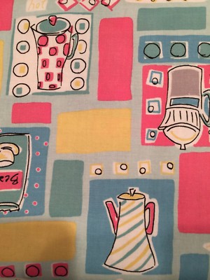 Riley Blake ''Coffee Break'' Cotton Fabric  BTHY    Color Coffee Main Mint C5720