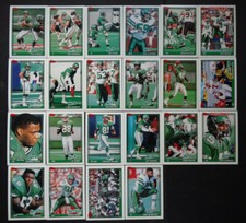 1991 Topps New York Jets Team Set of 22 Football Cards