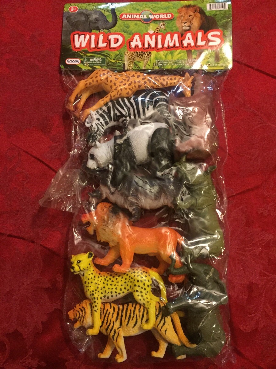Wild Animals Toys Animal World Arcady Lion Tiger Giraffe Rhino