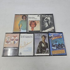 Lot Of 7 70s 80s Pop Mixed Cassette Tapes With Cases