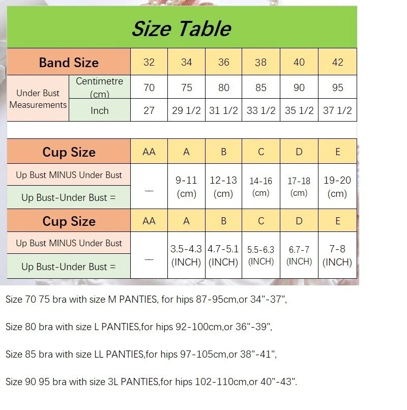 32 34 36 38 40 BCDE Women Bra Set Thin Cup Preppy Maidens Gathering Bra Panties - Image 2 of 4