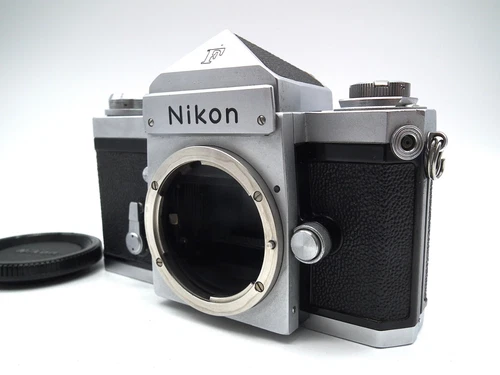 Nikon F Eye Level Silver Body only MF 35mm SLR Film Camera From Japan 983