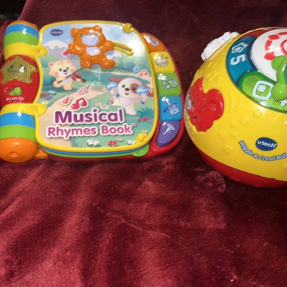 Lote de bolas de aprendizaje educativo y movimiento libro de rimas musicales VTech Foto 3 de 4
