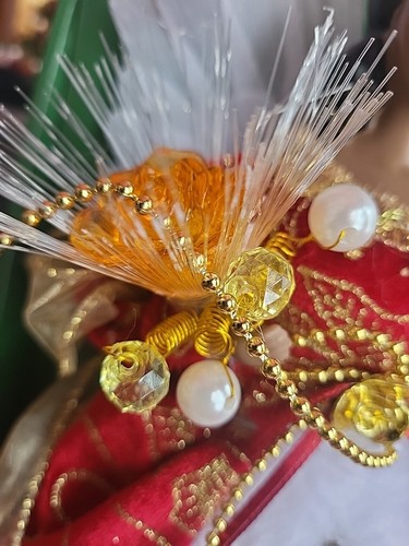 LED Fiber Optic African American Angel Christmas Decor Tree Topper Holiday Time - Picture 6 of 17