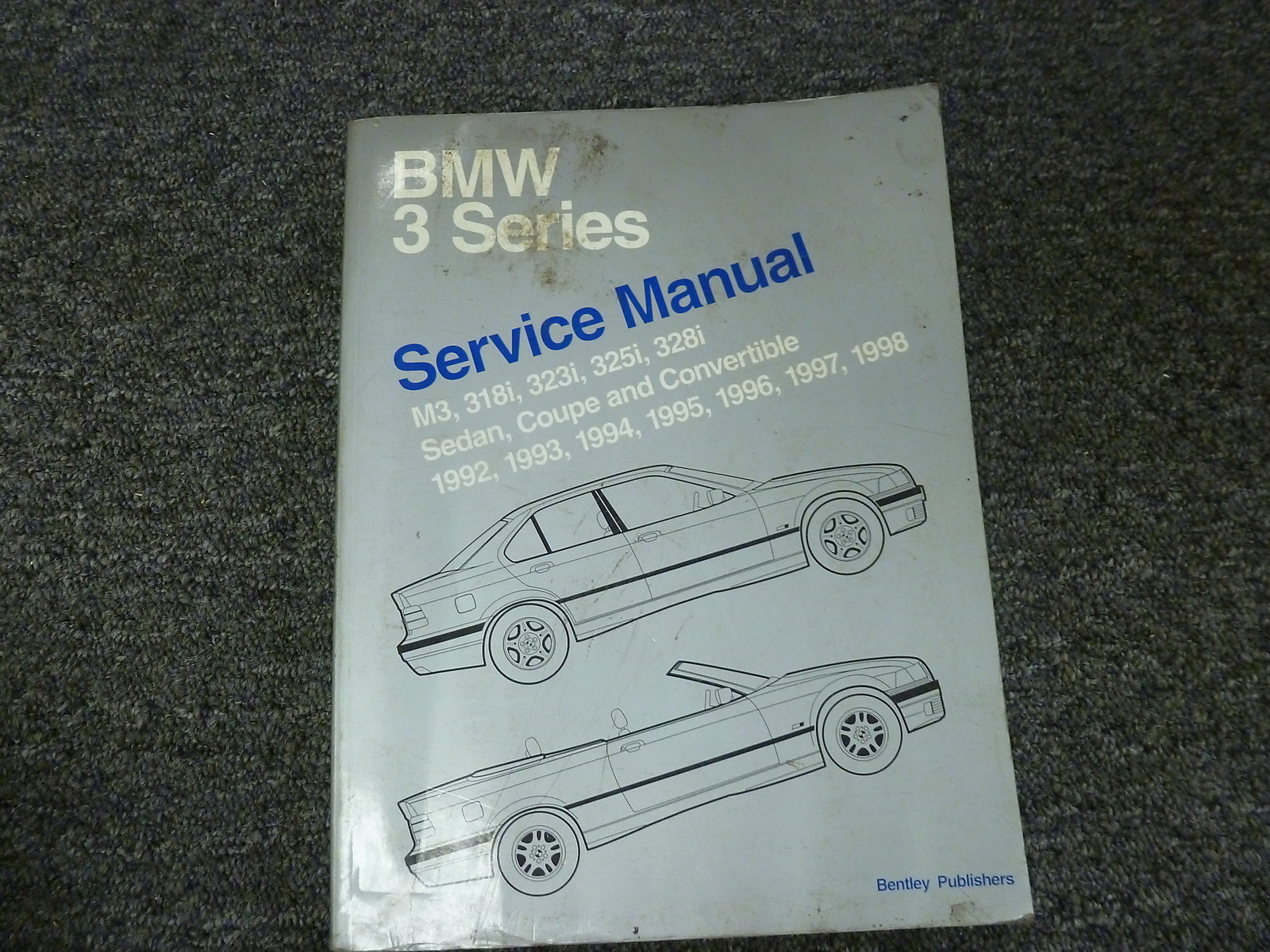 1992-1998 BMW M3 318i 323i 325i 328i Shop Service Repair Manual Convertible  1997