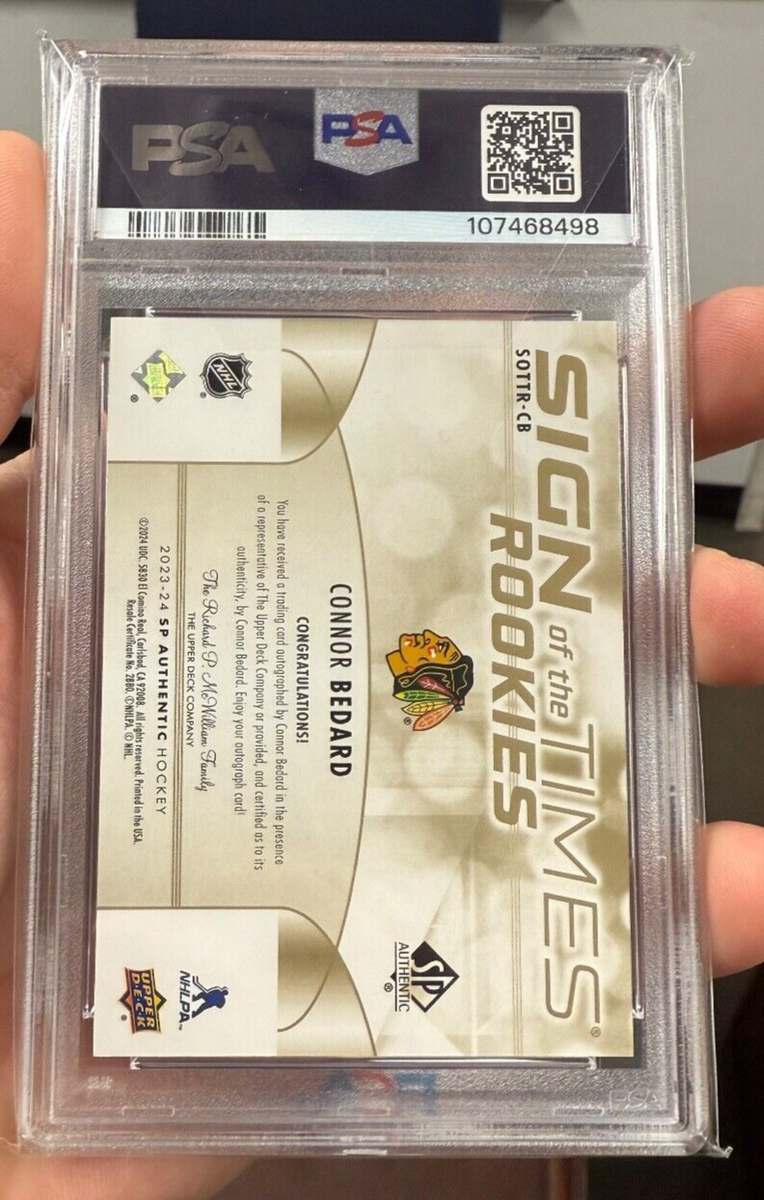 SP Authentic Sign of the Times Mystery Black 1/25 Connor Bedard