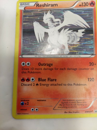 Tarjetas de Pokémon Holo Flints Fuerza de Voluntad, Reshiram, Terrakion, Escolípedo - Imagen 8 de 10