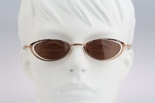 Robert Rudger 1940 246 I4 90s colorful  gold oval cat eye sunglasses women, NOS