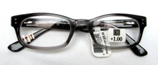 Corinne McCormack Reading Glasses CHANNING BLK/GRY FADE +1.00