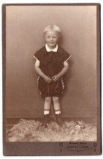Kabinettfoto um 1910 Kleiner Junge Spielzeug   Gerhard Müller Rotenburg i. Hann.