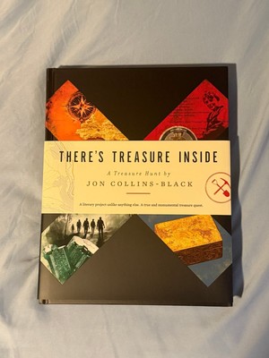 There's Treasure Inside: A Treasure Hunt Jon Collins Hardcover In Hand SHIPS