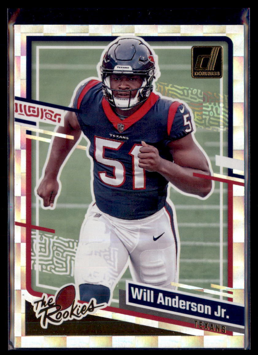 2023 Panini Donruss The Rookies Will Anderson Jr. Houston Texans #1