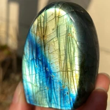 121g Natural Flashy Rainbow Labradorite Freeform Crystal Quartz Healing Reiki