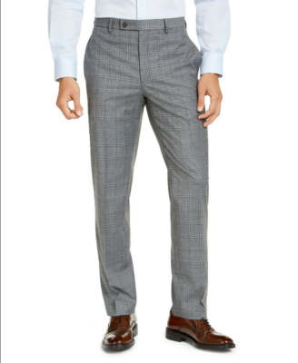 light grey dress pants for men Light Grey 2 Piece Summer Linen Double Button Business Casual Men Suit main image 0