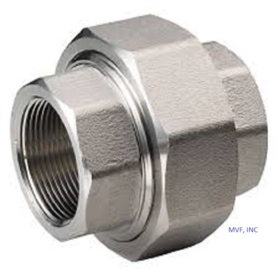 3/4'' 3000 Threaded (NPT) Union A105 Forged Steel Pipe Fitting FS040521