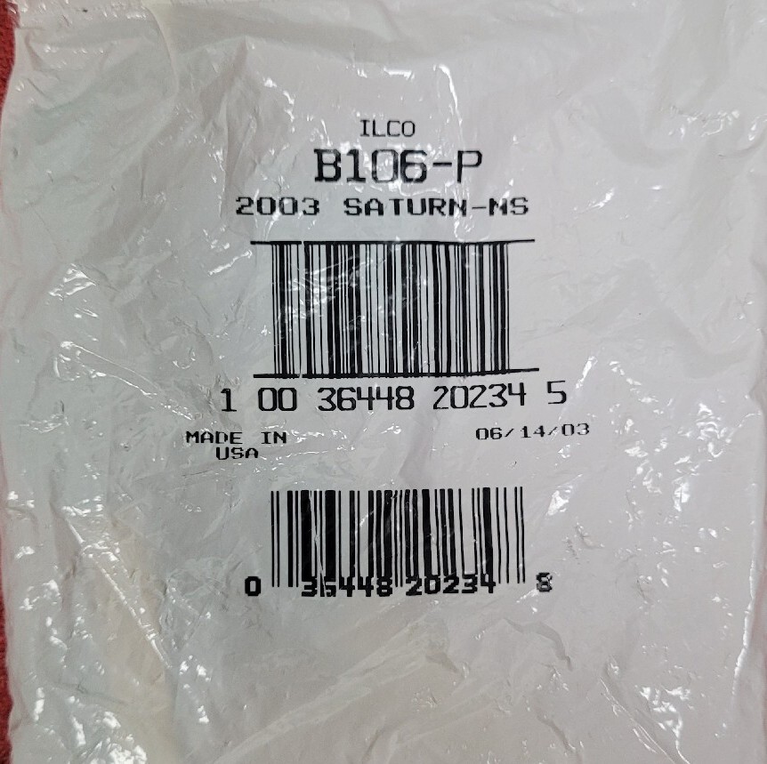 NORS ILCO B106-P Mechanical Key For 2003 Saturn (1) for sale