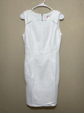 Easley Dress Ladies WHITE BACK ZIP SZ M NEW