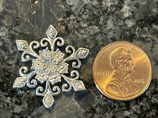 Sterling Silver 925 Snowflake Pendant Charm