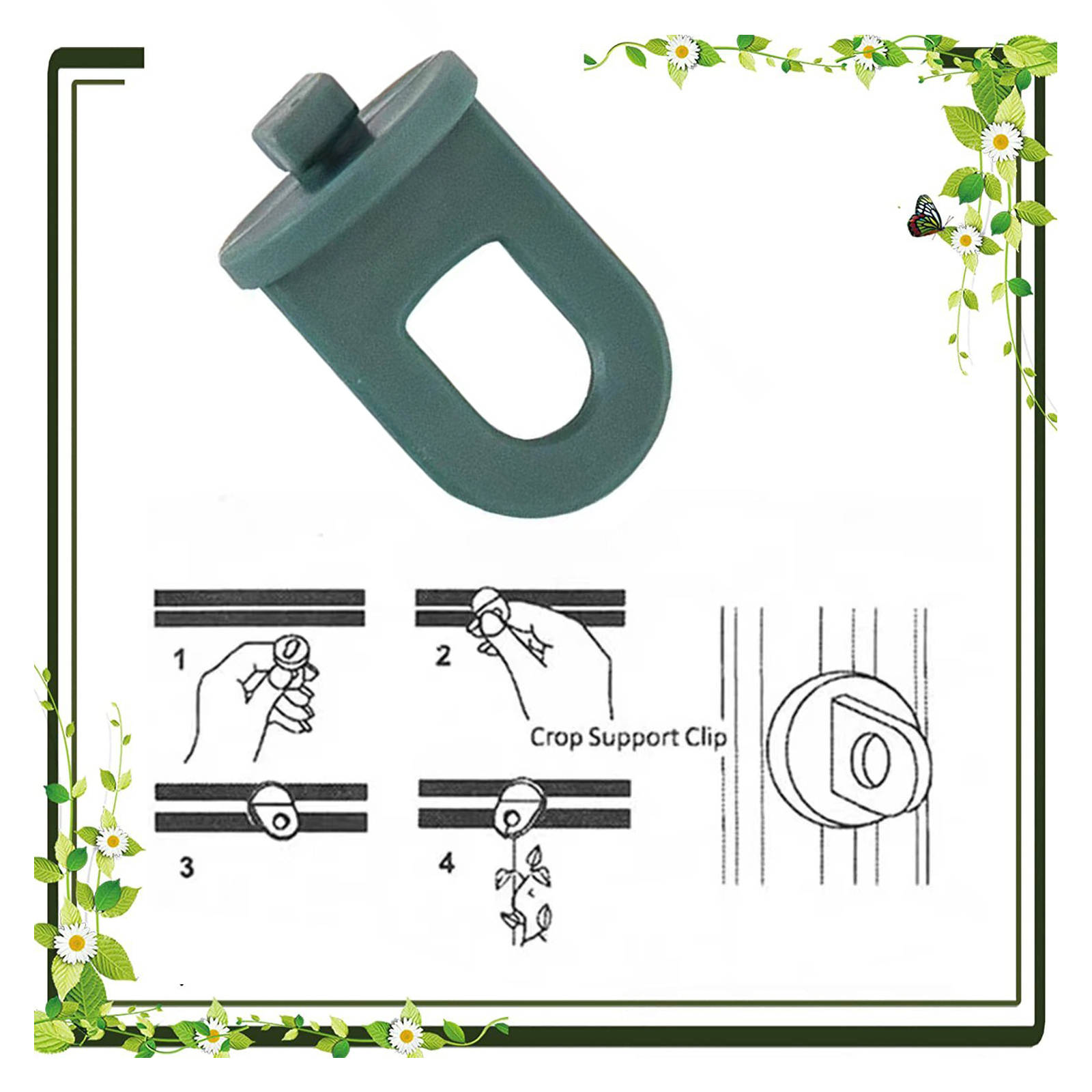 50pcs Fastening Buckles Multiuse Support Pot Plant Hanger Fastening